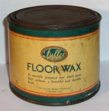 Antique Vintage 1931 Fuller Brush Company Hartford Conn. Floor Wax Metal Tin