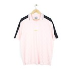 Puma King T Shirt Collared Spell Out Pink Polyester Top Mens Size M