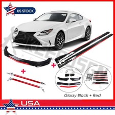 Gloss Front Bumper Lip Splitter Side Skirts Body Kit Parts For Lexus Gs350 Gs300