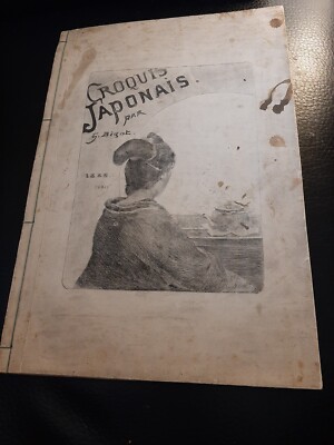 CROQUIS Japonais par G Bigot Portfolio 31 Engravings Tokyo Japanese  life 1886