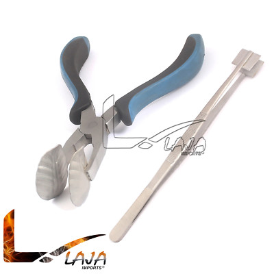 Masher Pliers Tweezer And Leaf Mashing Pliers for Glass Work