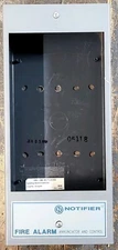 NOTIFIER ABS-1T - SURFACE MOUNT ANNUNCIATOR BACKBOX WITH TRIM PLATE - PRE-OWNED