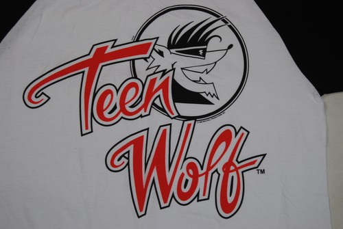 CAMISETA DE BÉISBOL CON LOGOTIPO DE LOBO ADOLESCENTE RAGLAN GRANDE NUEVA PELÍCULA OFICIAL DE 1985 - Imagen 2 de 2
