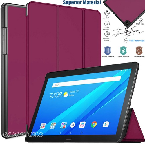 Smart Stand Flip Case Cover 2017 Fits Lenovo Tab 4 10 (10.1") TB-X304L, TB-X304F - Picture 11 of 14