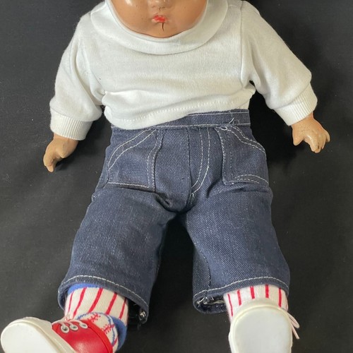 Antique Horsman Composition Baby Doll 17" Cloth Body - Picture 3 of 16