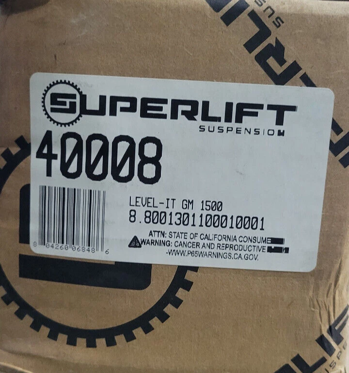 Superlift 40008 2.5 Inch Front Leveling Kit For 1999-2006 Silverado 1500 ^ - Image 2 of 2