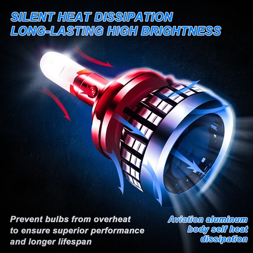 For Lexus IS F 2008-2014 LED Headlight Kit 6000K 9005 White High Beam Bulbs - Picture 5 of 12