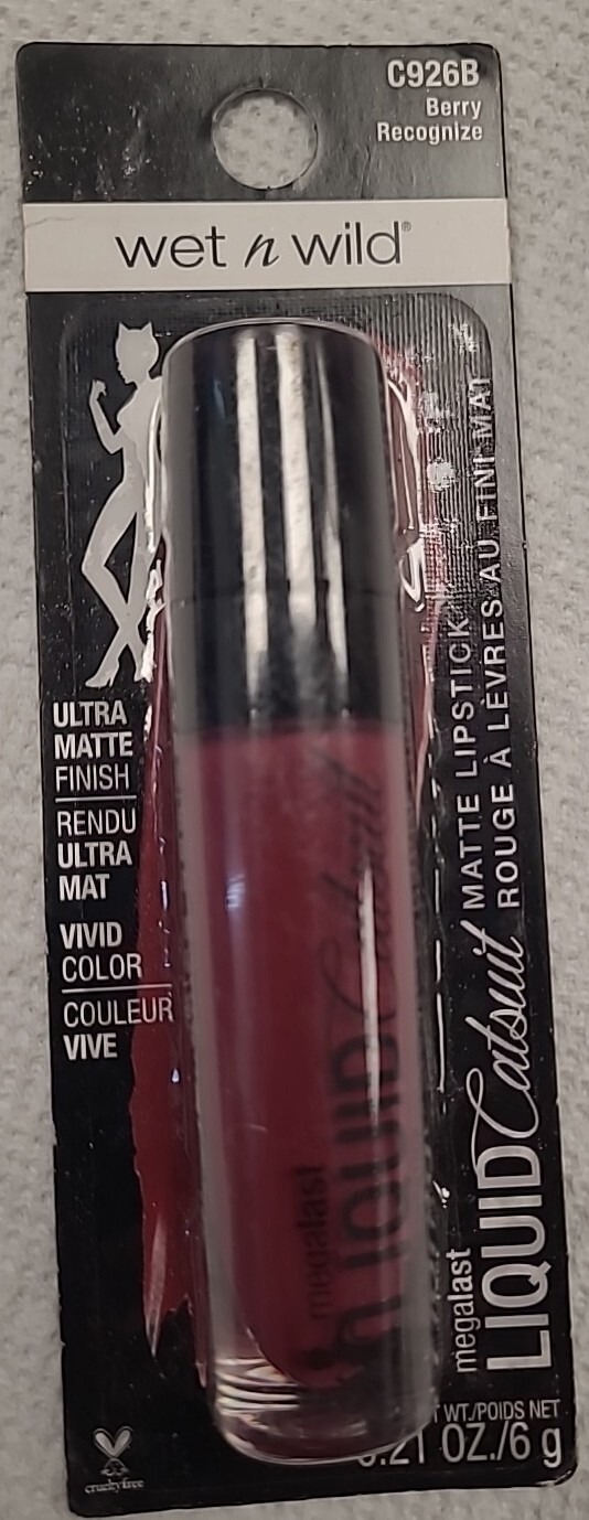 Lápiz labial mate wet n wild Megalast CATSUIT LÍQUIDO CATSUIT, 926B Berry Recognize