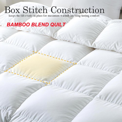 Quilt Duvet Doona Merino Wool / Bamboo Blend 350/500/700G Winter Summer All Size - Picture 4 of 19