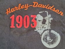 VINTAGE LONG SLEEVE 1990'S Men's L LARGE Harley Davidson 1903 Thermal Longsleeve