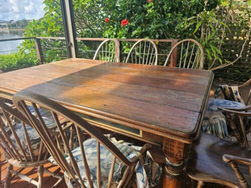 table and chairs used- Rosebank Cottage dining table(2100 x 1350w) hardwood - Picture 3 of 4