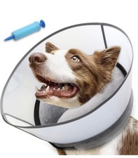 Inflatable Dog Cone Collar, Soft Dog Cone for Dogs after Surgery, 2-in-1 Inflata