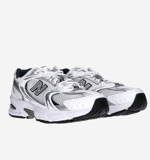New Balance 530 White Running Shoes WHITE/SILVER/BLUE