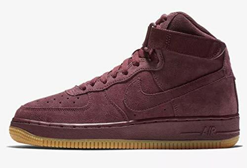 burgundy air force 1 high