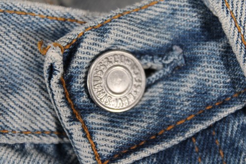 Vintage 1990s Levi's 501 USA Button Fly BLUE Denim Jeans Women Women's 31W x 32L - Picture 18 of 24