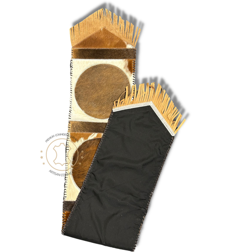 Cowhide Table Runner Solid Design 6ft long - Table Decor Runner - Picture 4 of 5