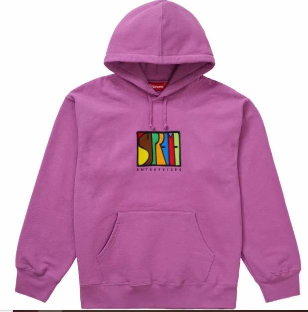 Sweat à capuche violet vif Supreme Enterprises NEUF taille M