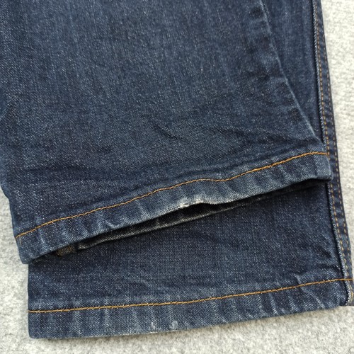 Wrangler TEXAS Mens Jeans W31 L32 (Label: W32) Dark Blue Regular Straight Zip - Picture 6 of 14