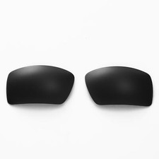 Walleva Black Polarized Replacement Lenses For Oakley Eyepatch 2 OO9136 Series