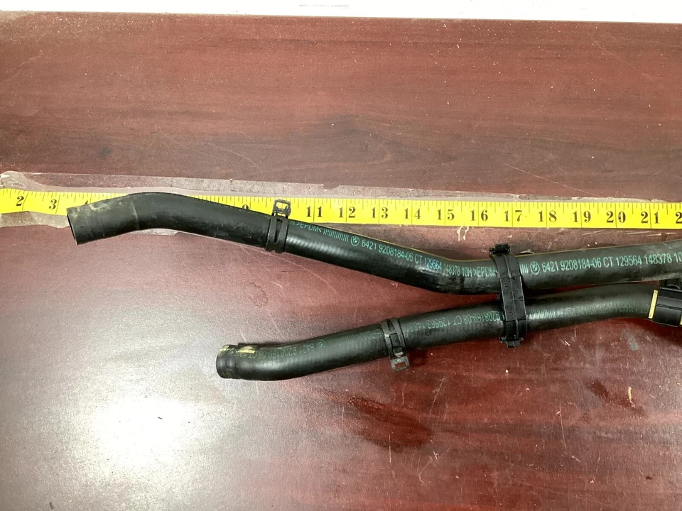 2013-2016 BMW 328i HEATER CORE WATER HOSES 9208169, 9208184 OEM . — 第 4/4 张图片