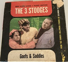 Vintage Columbia Pictures 3 Stooges "Goofs Saddles 8mm Home Movie Film
