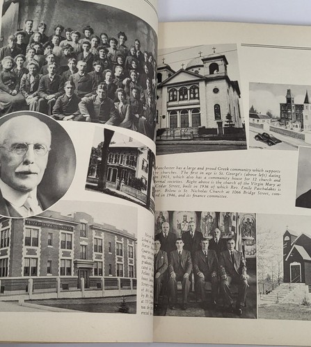 MANCHESTER NH YESTERDAY AND TODAY 1846-1946 SCARCE PHOTOGRAPHIC HISTORY AS FOUND - Picture 8 of 12