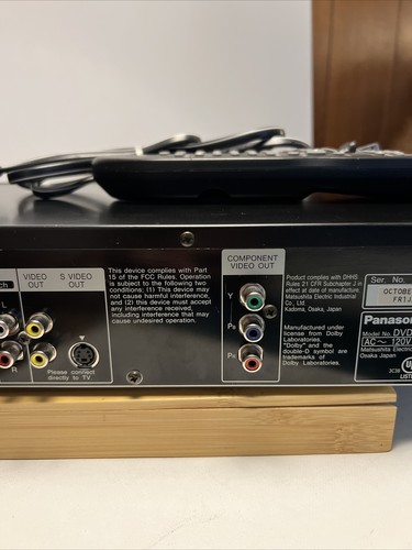 Reproductor de audio y video Panasonic DVD-RA60 con control remoto - Imagen 10 de 12