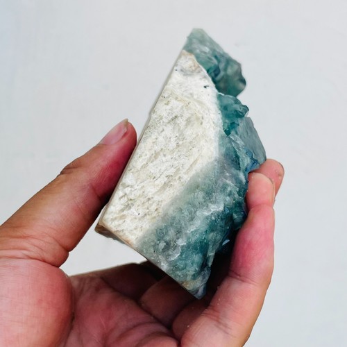703g Natural Green Cube Fluorite Quartz Crystal Cluster Mineral Specimen Healing - Picture 8 of 11