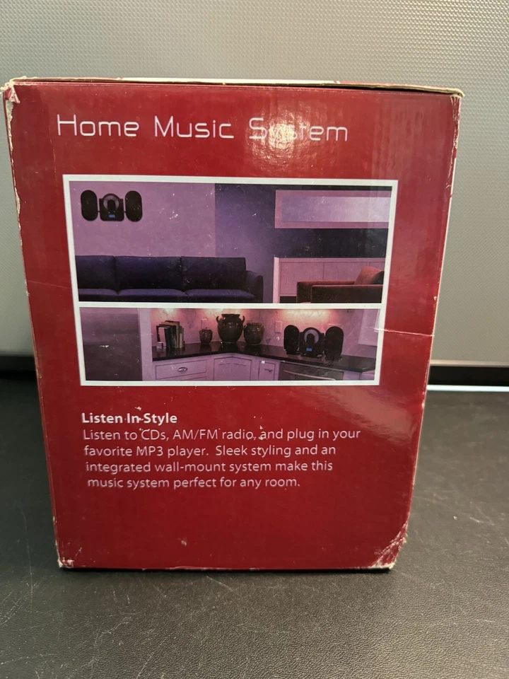 GPX Home Music System Vertical Cd Stereo MP3 Ready NIB - Image 2 of 4