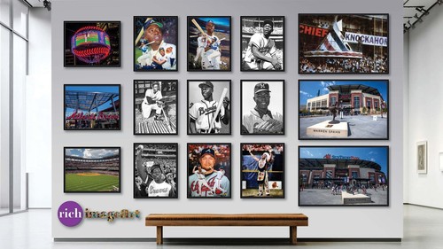 Hank Aaron Atlanta Braves Milwaukee MLB Baseball Fotos 48x36-8x10 AUSWAHL - Bild 44 von 77