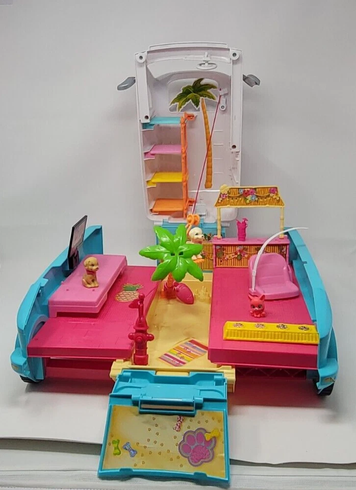 芭比美泰终极小狗移动玩具 Van SUV 宠物露营车 DLY33 二手状况。 — 第 2/4 张图片