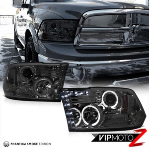 2009 2018 Dodge Ram 1500 2500 3500 Smoke Halo Led Projector Image Is Loading 2009 2018 Dodge Ram 1500 2500 3500 Smoke