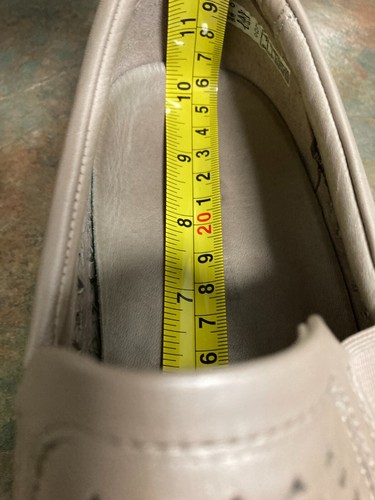 ECCO Soft Laser Cut Leather Casual Slip On Sneakers Flats EU41-AU-US10-UK7.5 - Picture 10 of 14