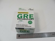 Graduate School Test Preparation  Essential GRE Vocabulary Princeton Flashcards