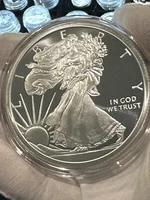 5 TROY OZ .999 FINE SILVER WALKING LIBERTY BU * AIR-TITE CAPSULE * MADE IN USA *