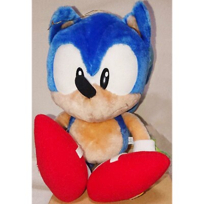 SEGA SONIC THE HEDGEHOG Sonic Super Jumbo Plush Toy 1998 Vintage Japan Very Good