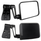 Manual Side View Black Door Mirrors pair For 87-02 Jeep Wrangler Pair Set
