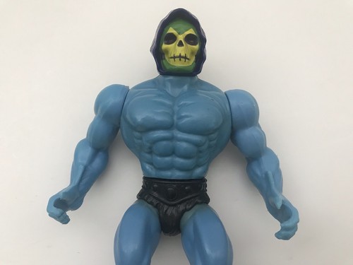 Vintage 1981 Mattel Motu Skeletor Variant Dark Boot Hard Head No Brow Figure - Picture 5 of 18