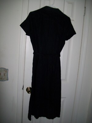 quince black linen dress 100% European Linen Tiered Maxi Dress in Black