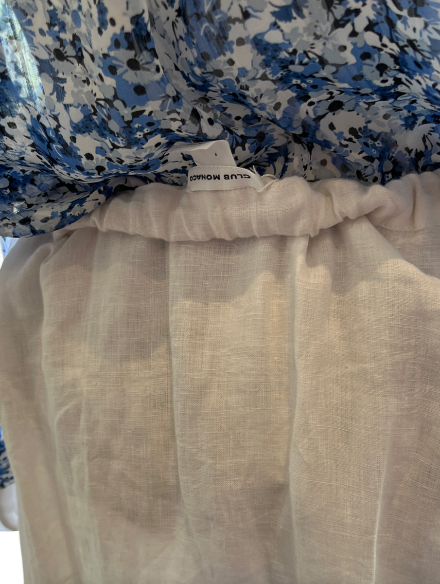 Club Monaco Lolia Linen and Raffia Skirt Size S View 5