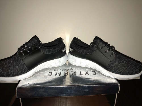NIB WOMEN'S 8 EXTREME BY EDDIE MARC SNEAKERS BLACK & WHITE VRY LT WEIGHT YOGA - Picture 7 of 7