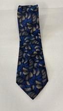 Seríca Men Neck Tie Hand Made In America NWT 100% Silk Blue