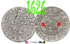 Poland Lithuania SOLIDUS Solid Schilling 1626 Sigismund III Silver Coin #19455
