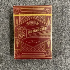 Red v3 Monarchs Playing Cards by Theory11 USPCC - Brand New & Sealed