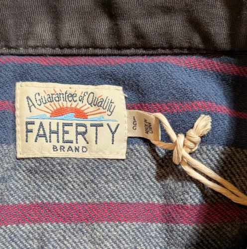 Faherty Jacke Stretch Decke gefüttert CPO Knopfleiste Shacket schwarz Gr. L - Bild 9 von 10