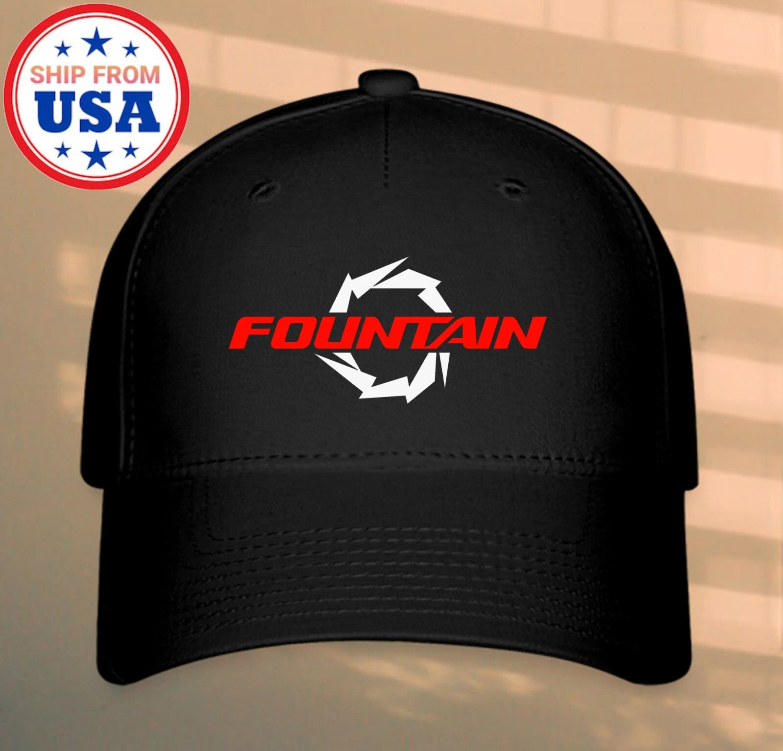 Fountain Powerboats Black Hat Baseball Cap Size S/M & L/XL
Opens in a new window or tab