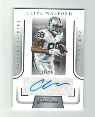 CLIVE WALFORD 2016 Panini Prime Signatures AUTO #71/99 Oakland