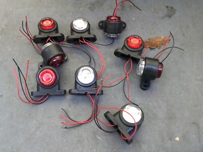 NEU JOB SET 9 X LED MARKIERUNGSLEUCHTEN LKW ANHÄNGER