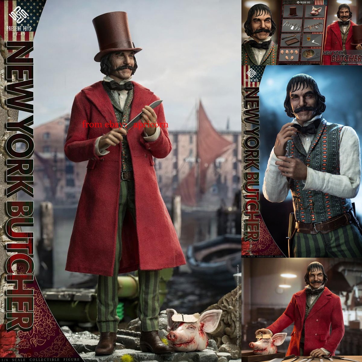 PRESENT TOYS  PT-SP48 ギャング オブ ニューヨーク In Stock PRESENT TOYS PT-sp48 1/6 Gangs of New York Bill