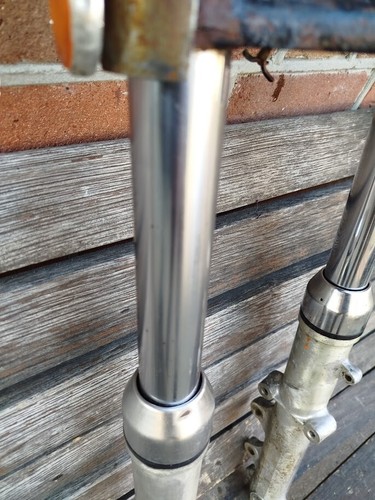 YAMAHA TX 650 XS1 XS2 Suspension Front Fork Gabeln Forcella - Picture 16 of 22